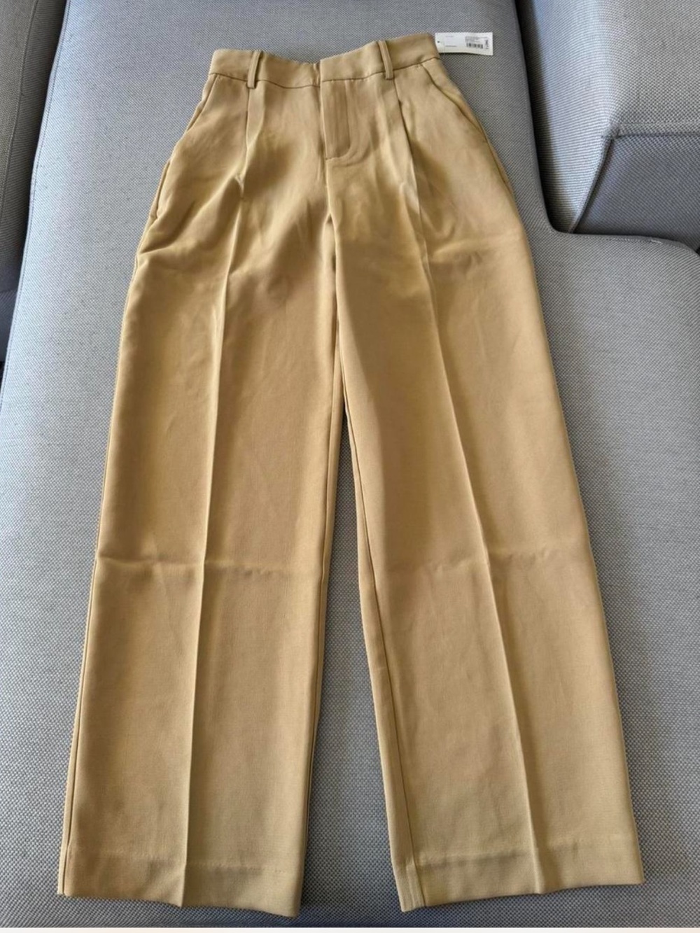 High Rise Tan Trousers - Picture 3 of 8